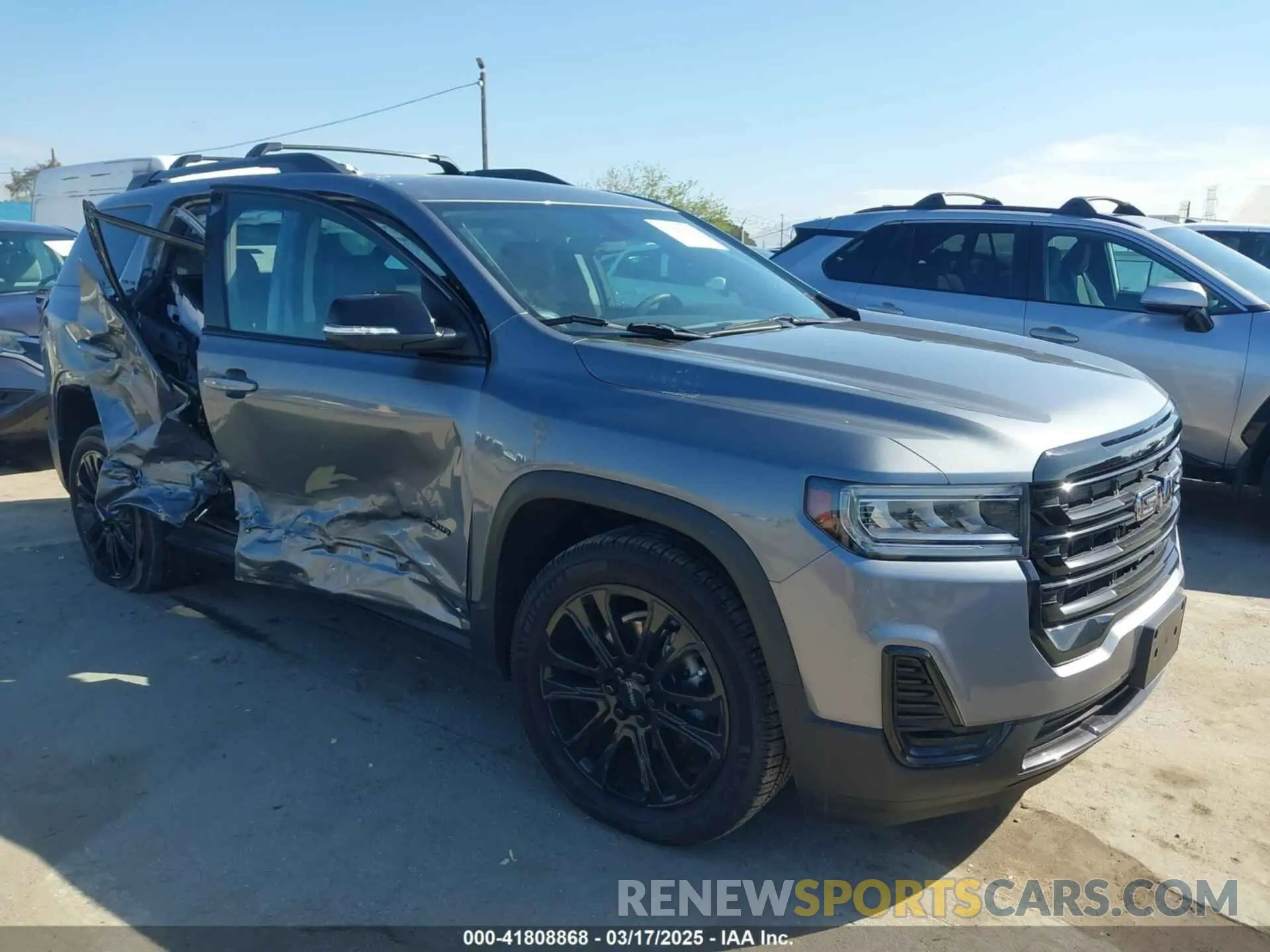 1 Photograph of a damaged car 1GKKNKLA6MZ212742 GMC ACADIA 2021