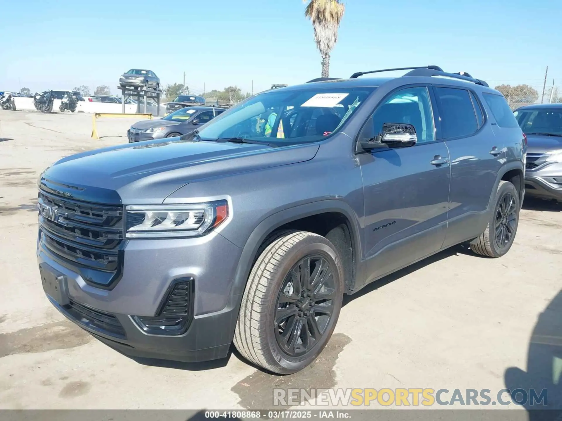 2 Photograph of a damaged car 1GKKNKLA6MZ212742 GMC ACADIA 2021