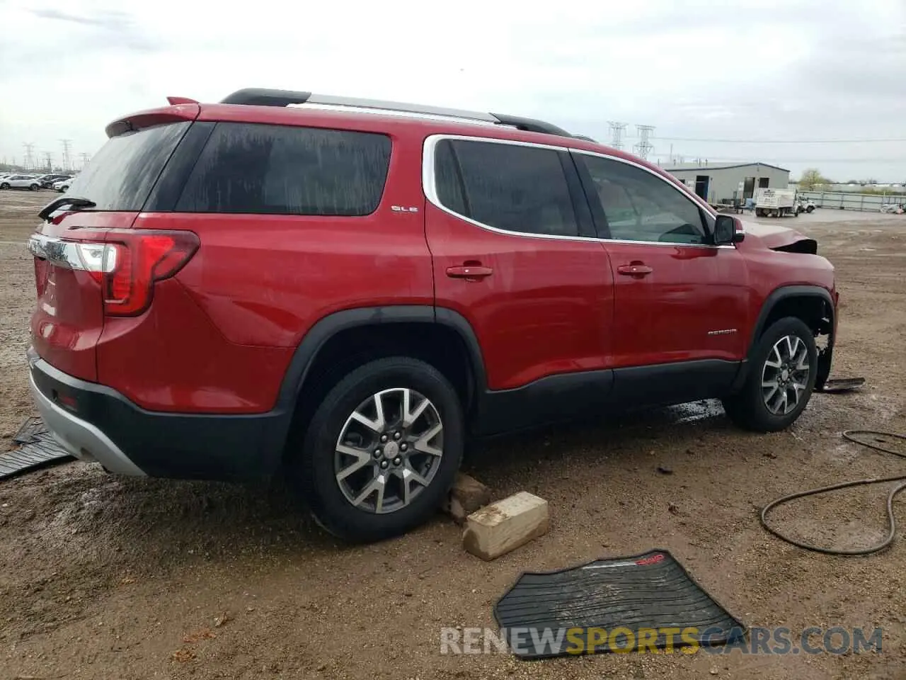 3 Photograph of a damaged car 1GKKNKLA8MZ160773 GMC ACADIA 2021