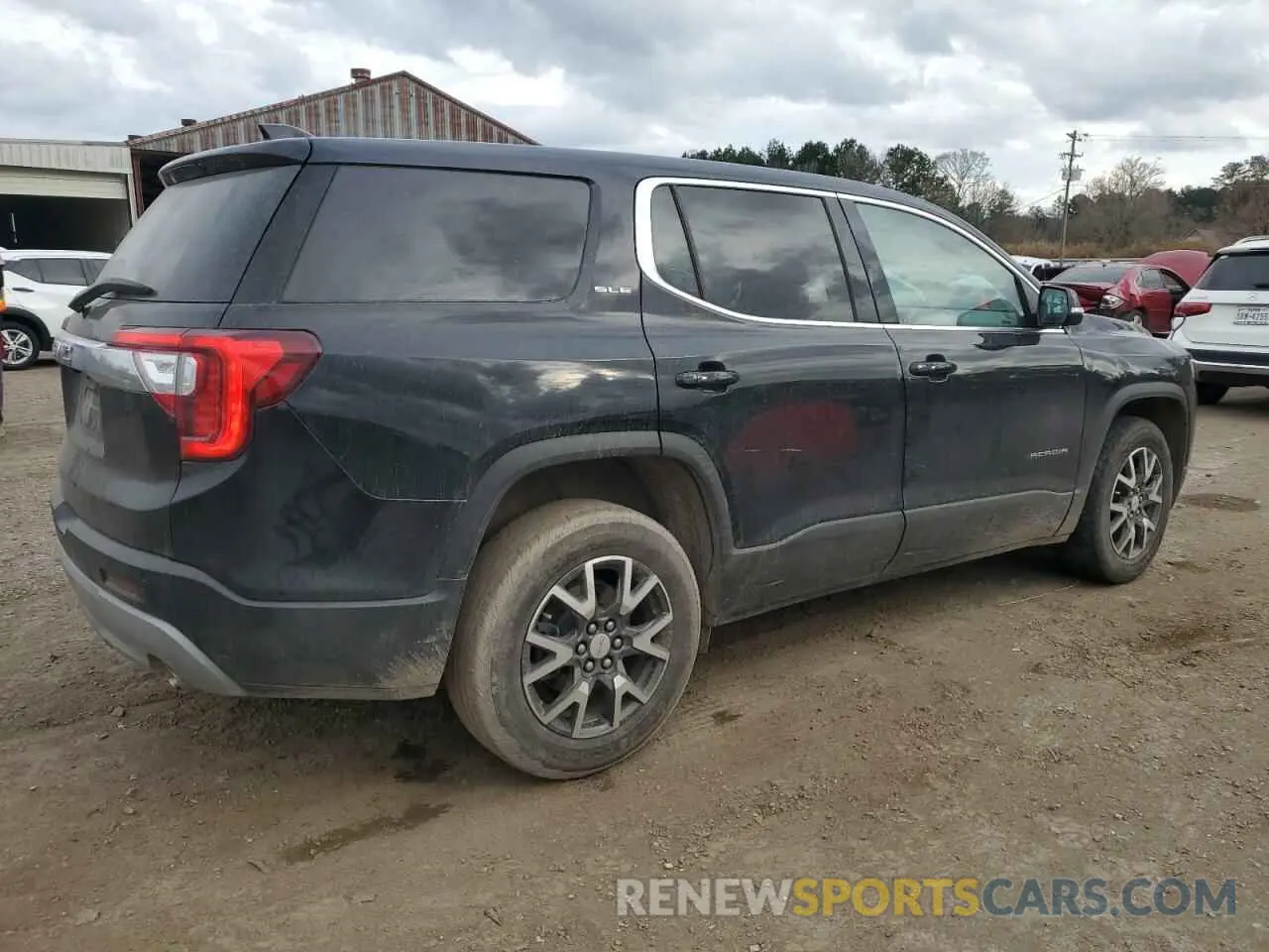 3 Photograph of a damaged car 1GKKNKLA9MZ215439 GMC ACADIA 2021