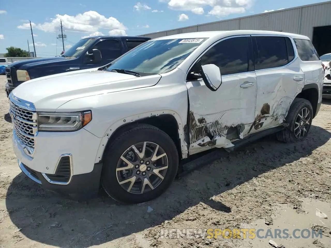 1 Photograph of a damaged car 1GKKNKLS6MZ193893 GMC ACADIA 2021