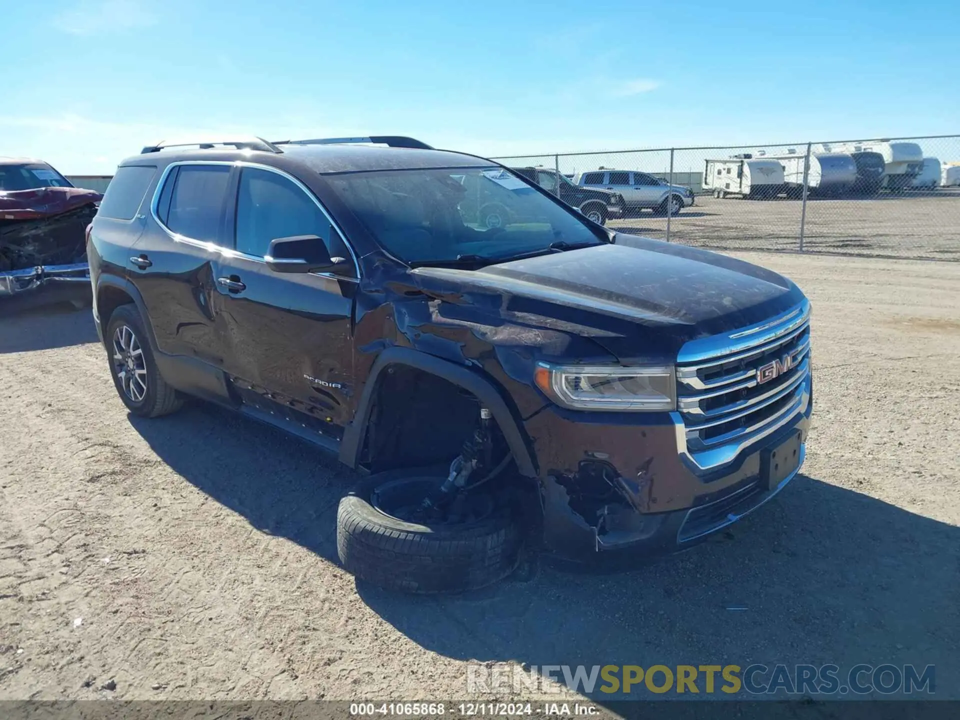 1 Photograph of a damaged car 1GKKNKLS7MZ133735 GMC ACADIA 2021