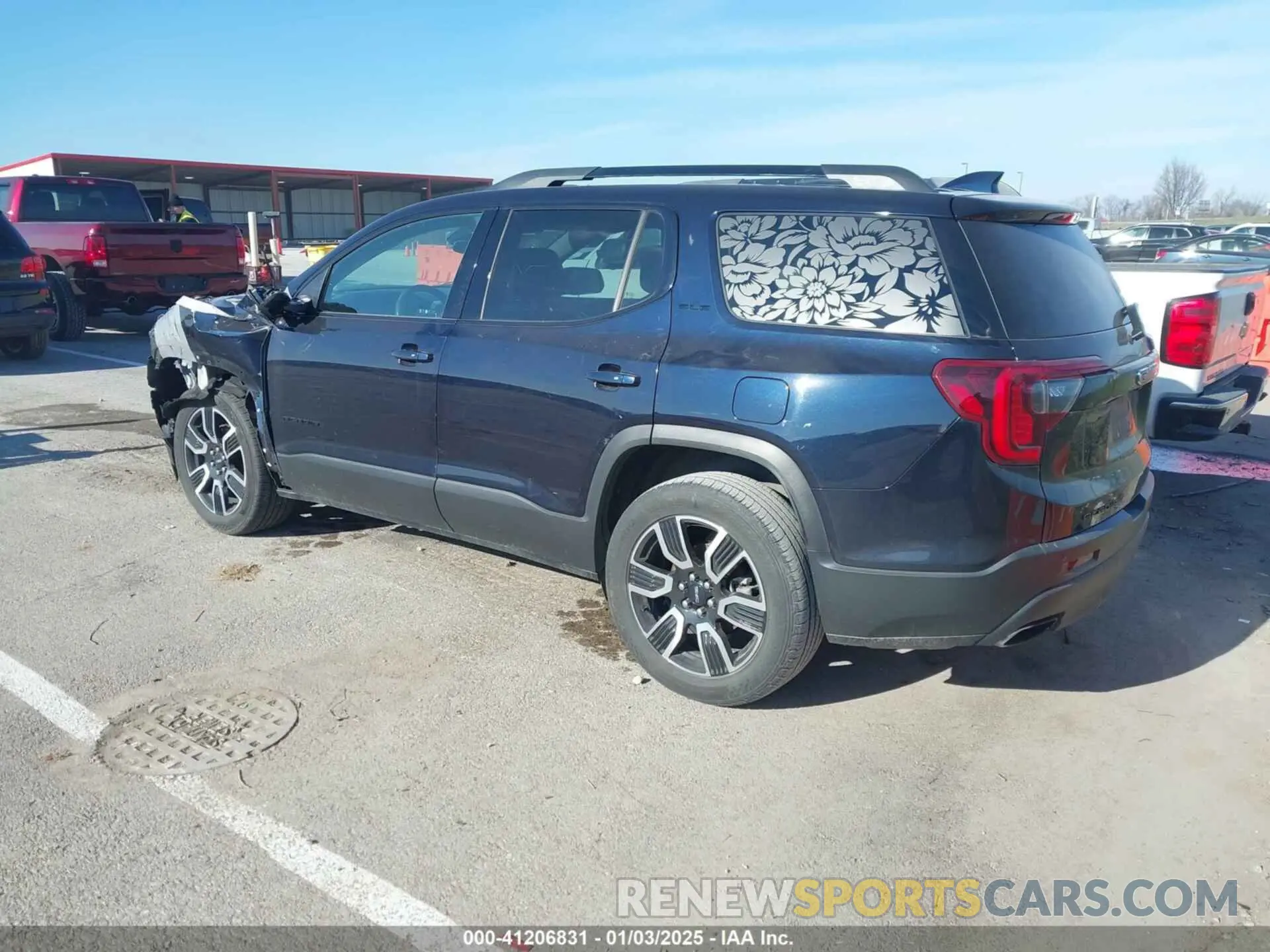 3 Photograph of a damaged car 1GKKNKLS9MZ138922 GMC ACADIA 2021