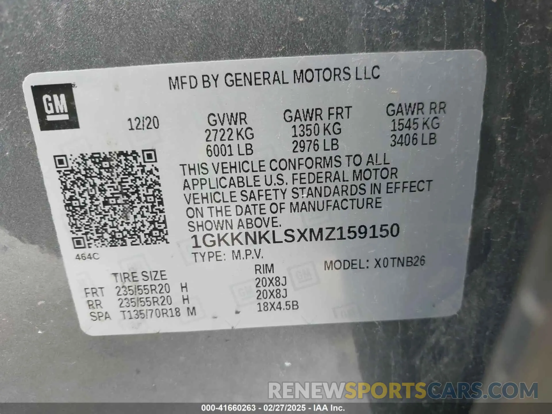 9 Photograph of a damaged car 1GKKNKLSXMZ159150 GMC ACADIA 2021