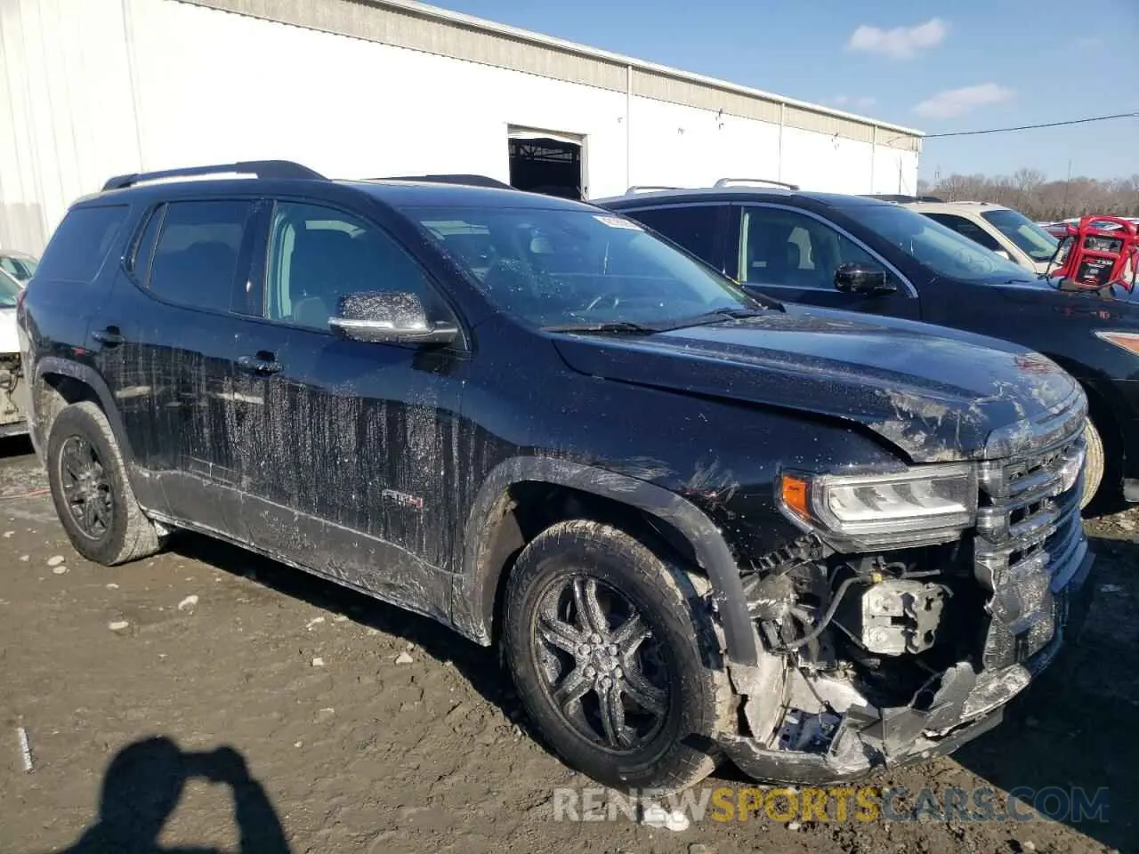 4 Photograph of a damaged car 1GKKNLLS0MZ235738 GMC ACADIA 2021
