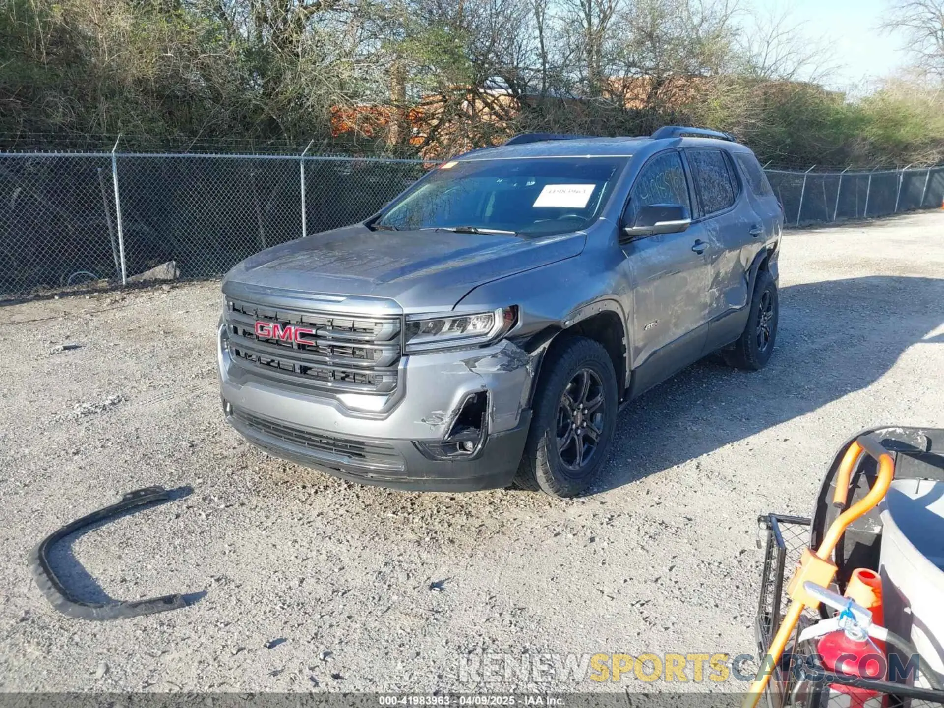 2 Photograph of a damaged car 1GKKNLLS4MZ166651 GMC ACADIA 2021