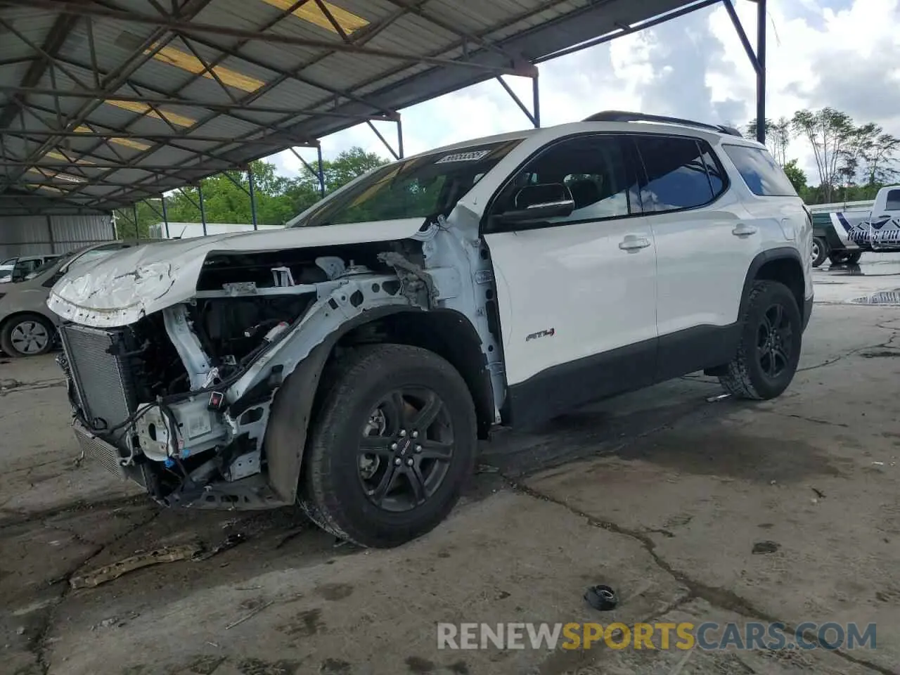 1 Photograph of a damaged car 1GKKNLLS6MZ121632 GMC ACADIA 2021