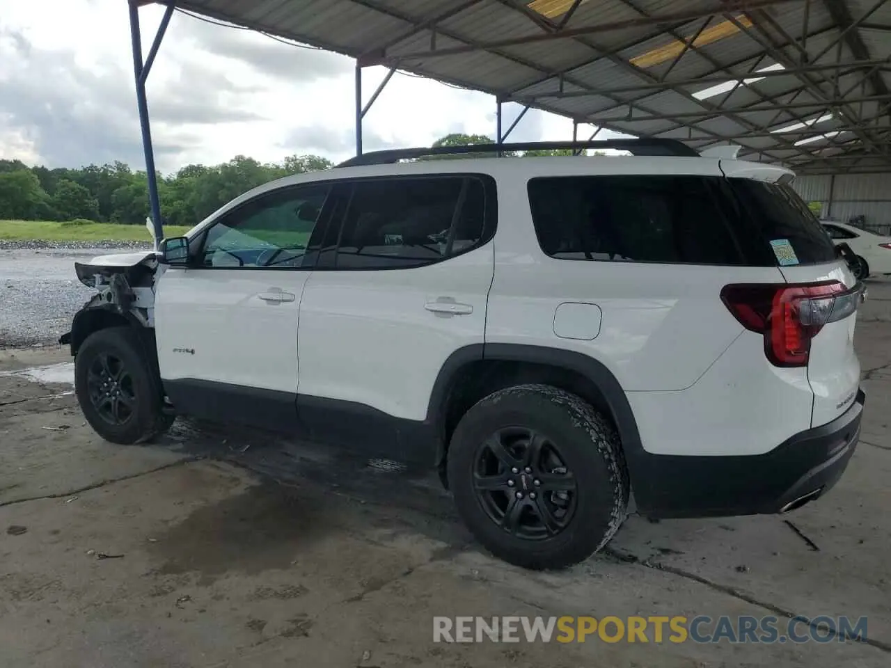 2 Photograph of a damaged car 1GKKNLLS6MZ121632 GMC ACADIA 2021