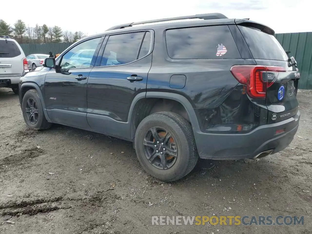 2 Photograph of a damaged car 1GKKNLLS9MZ184594 GMC ACADIA 2021