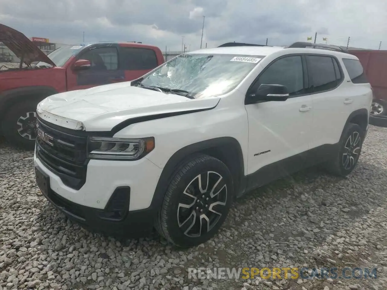 1 Photograph of a damaged car 1GKKNML42MZ154263 GMC ACADIA 2021
