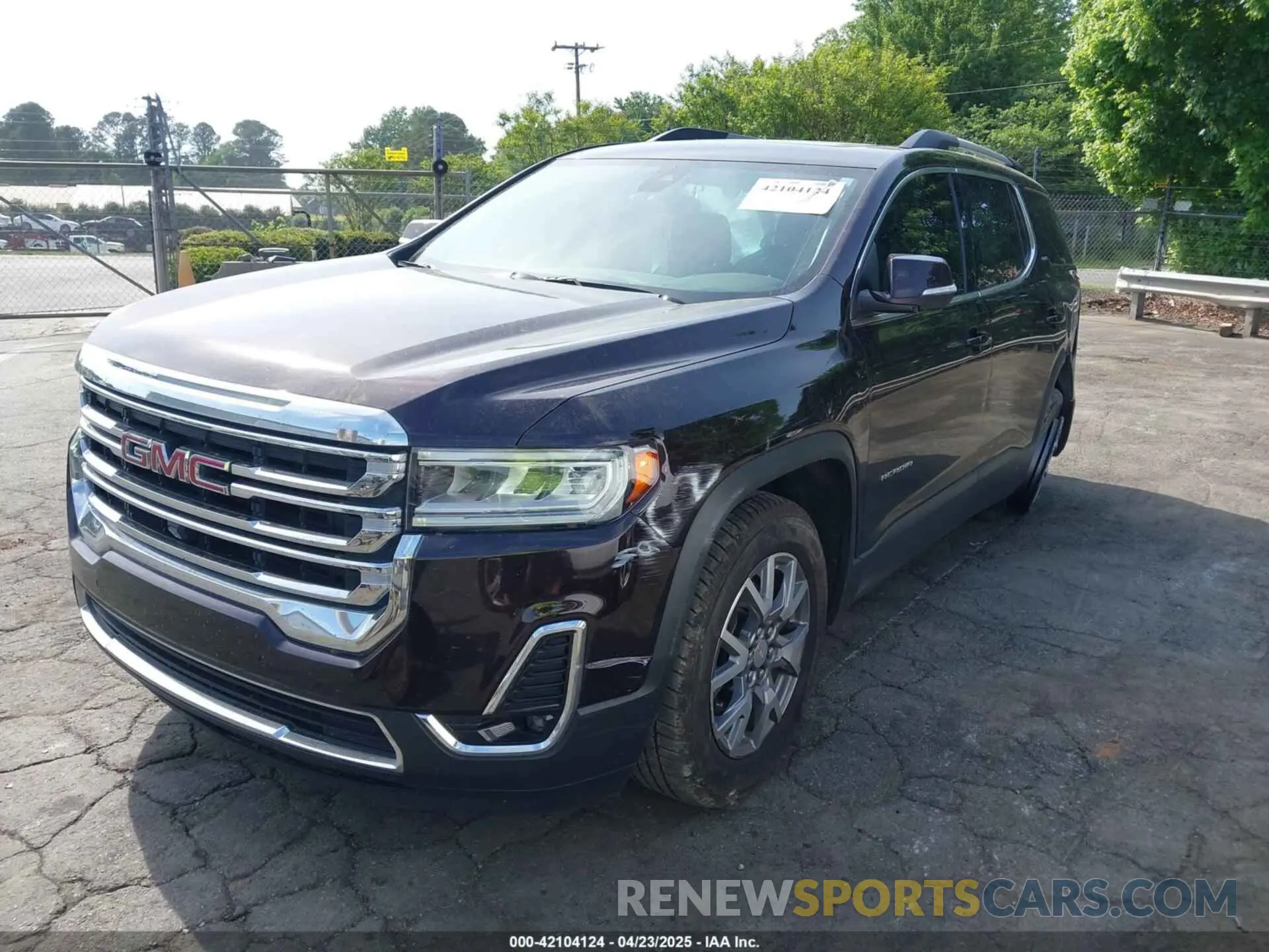2 Photograph of a damaged car 1GKKNML4XMZ103626 GMC ACADIA 2021