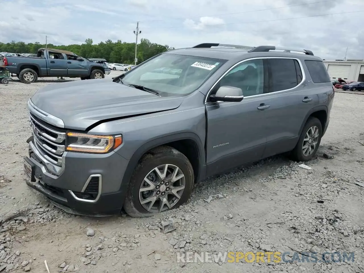 1 Photograph of a damaged car 1GKKNMLS2MZ221040 GMC ACADIA 2021