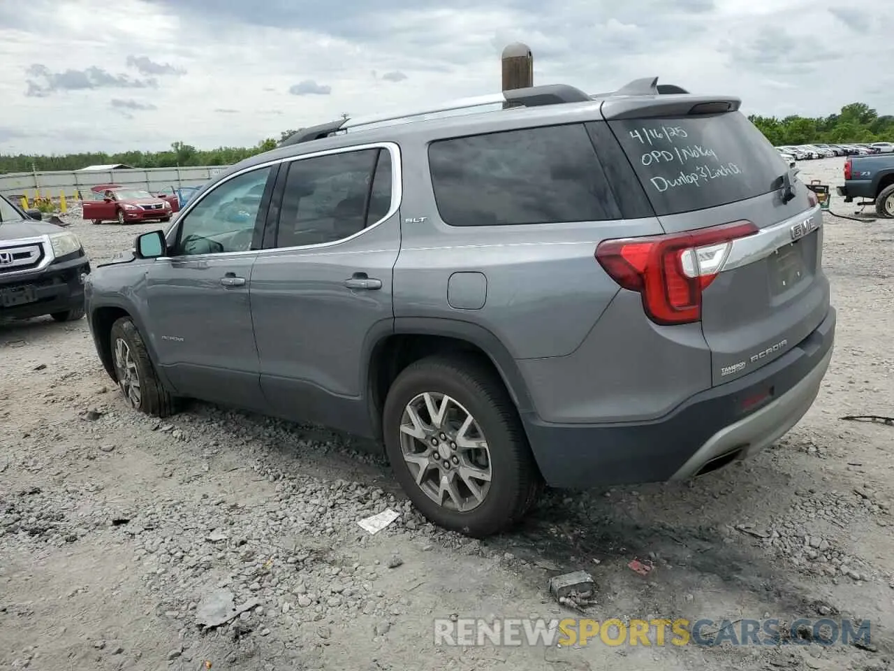 2 Photograph of a damaged car 1GKKNMLS2MZ221040 GMC ACADIA 2021