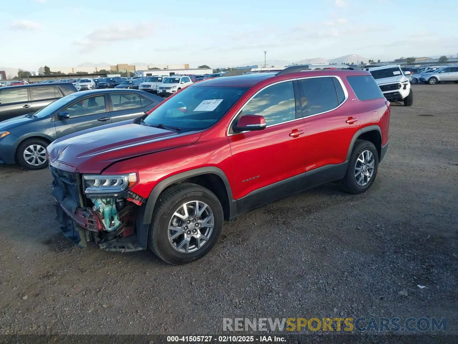 2 Photograph of a damaged car 1GKKNMLS5MZ175445 GMC ACADIA 2021