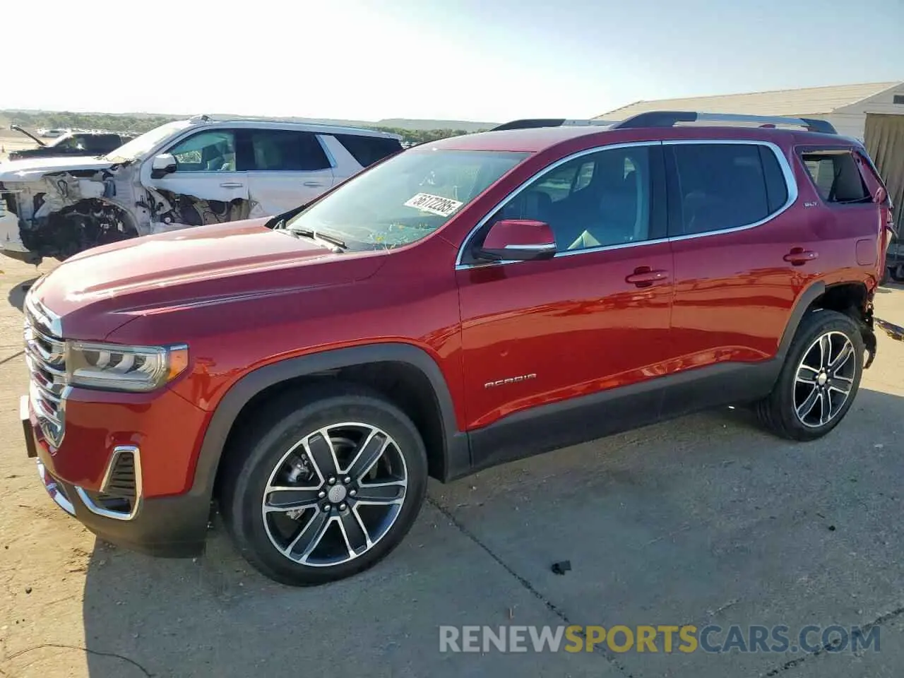 1 Photograph of a damaged car 1GKKNMLS6MZ155785 GMC ACADIA 2021