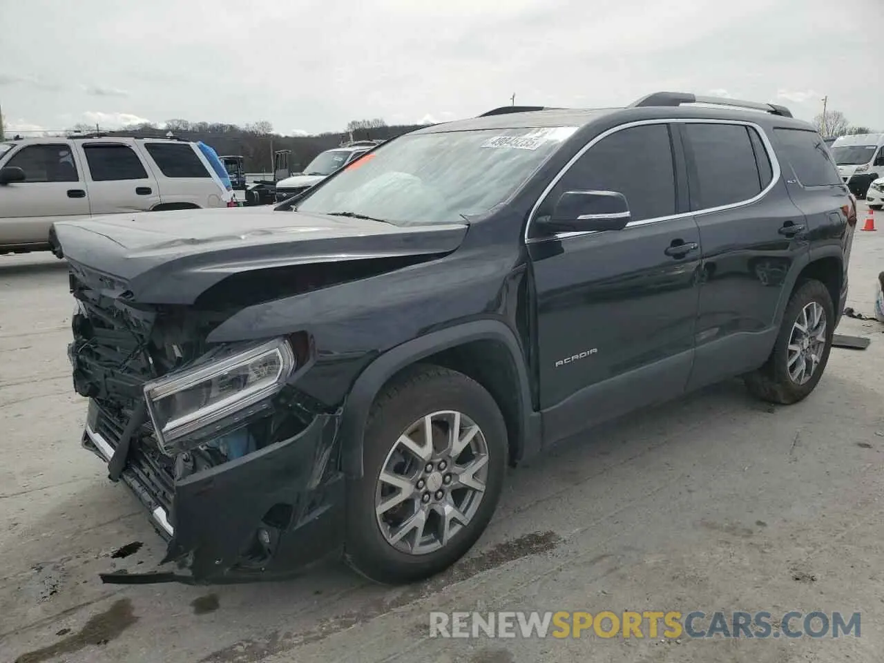 1 Photograph of a damaged car 1GKKNMLS7MZ147596 GMC ACADIA 2021