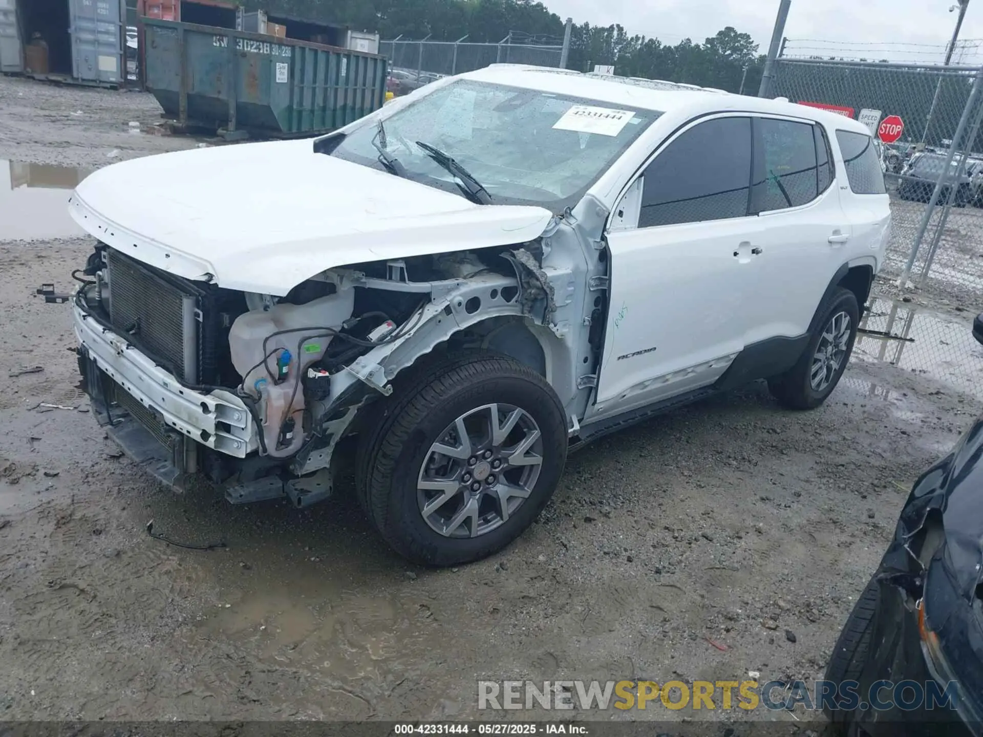 2 Photograph of a damaged car 1GKKNMLS8MZ104143 GMC ACADIA 2021
