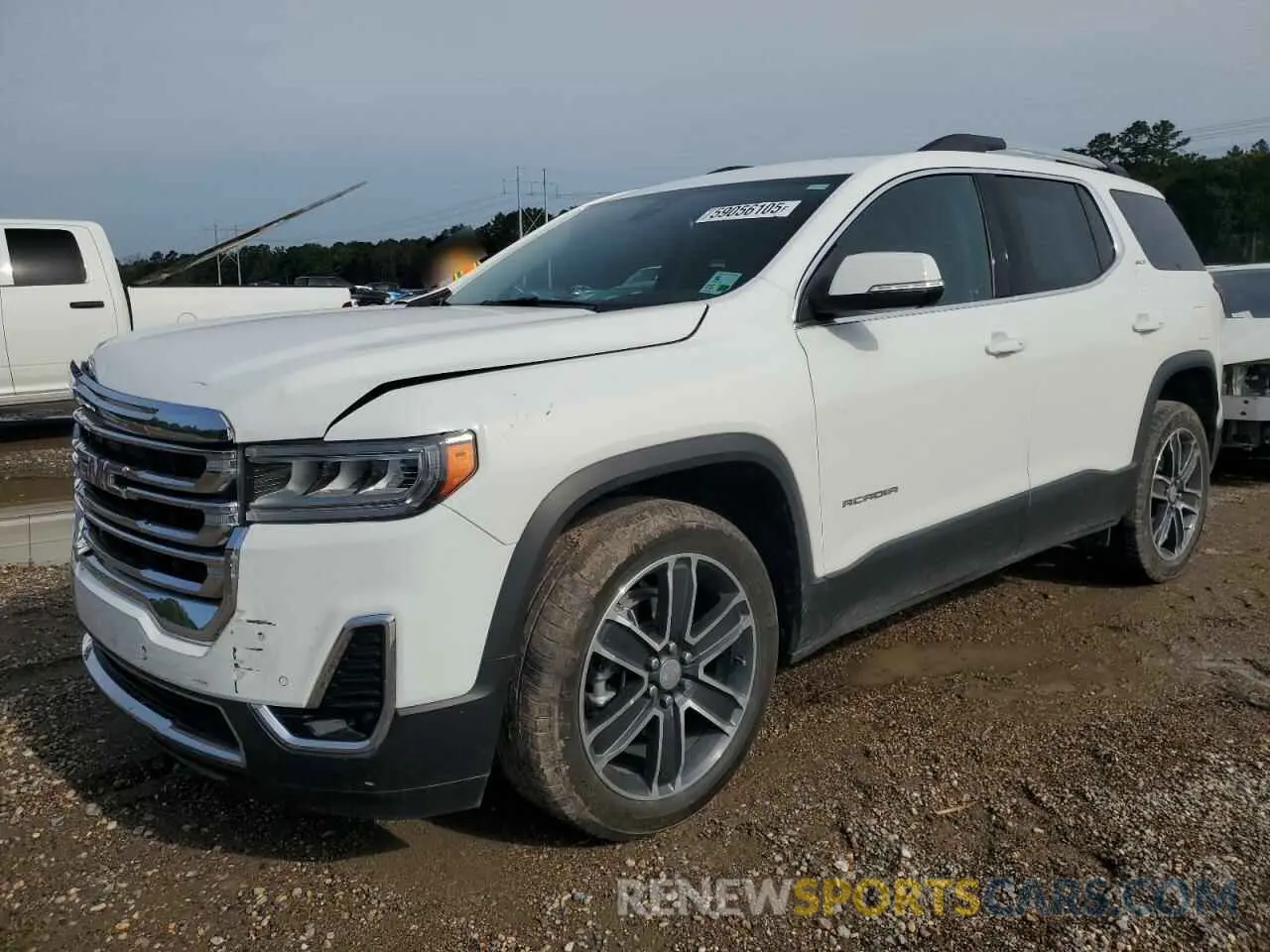 1 Photograph of a damaged car 1GKKNMLS8MZ177027 GMC ACADIA 2021