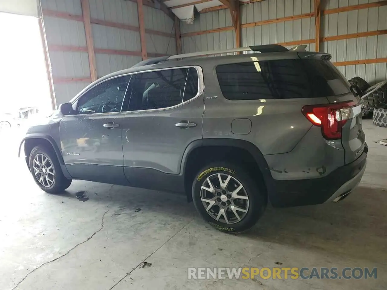 2 Photograph of a damaged car 1GKKNMLS9MZ102322 GMC ACADIA 2021
