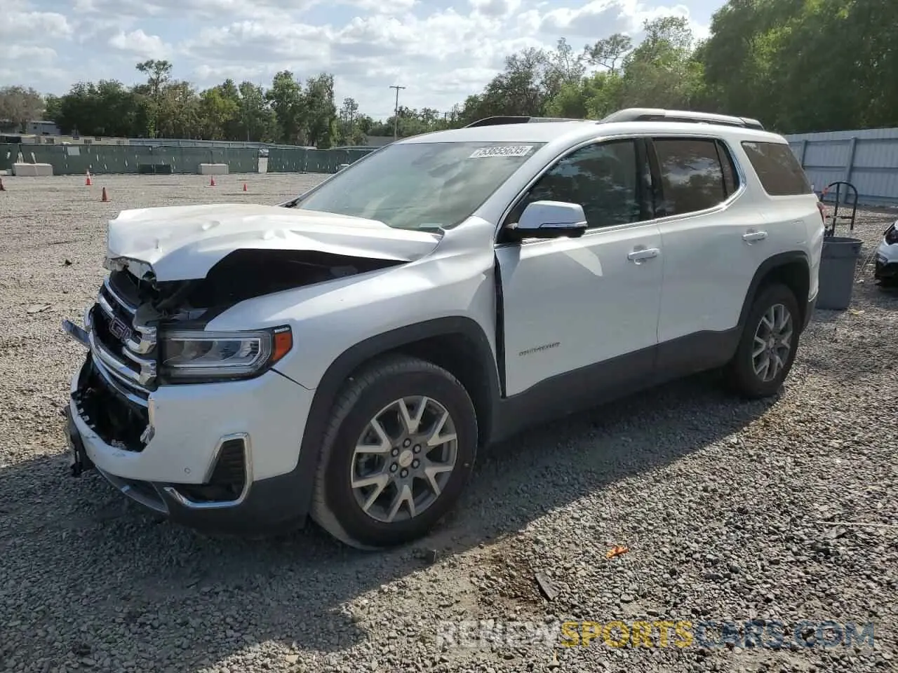 1 Photograph of a damaged car 1GKKNMLS9MZ173472 GMC ACADIA 2021
