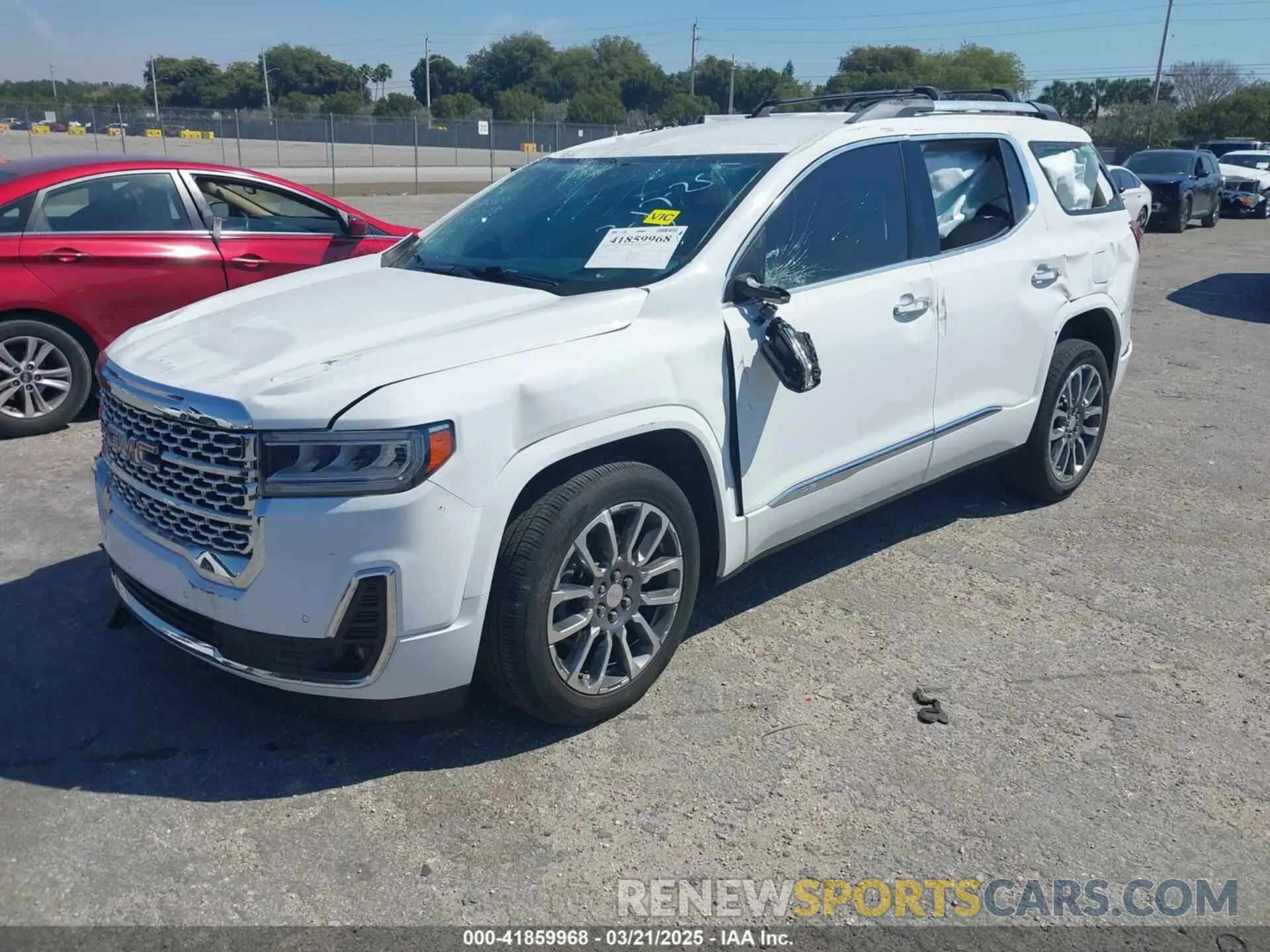 2 Photograph of a damaged car 1GKKNPLS9MZ124774 GMC ACADIA 2021