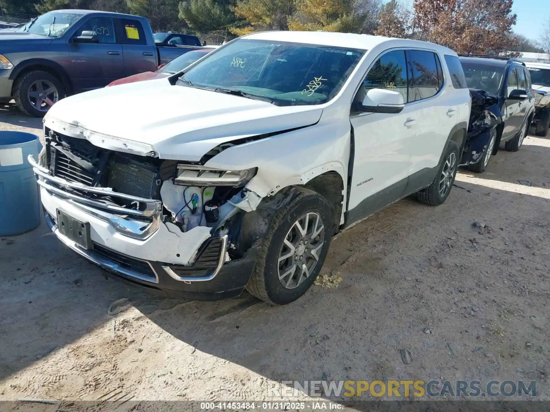 2 Photograph of a damaged car 1GKKNRL49MZ161241 GMC ACADIA 2021