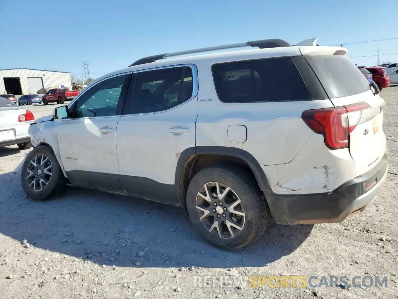 2 Photograph of a damaged car 1GKKNRL4XMZ156193 GMC ACADIA 2021