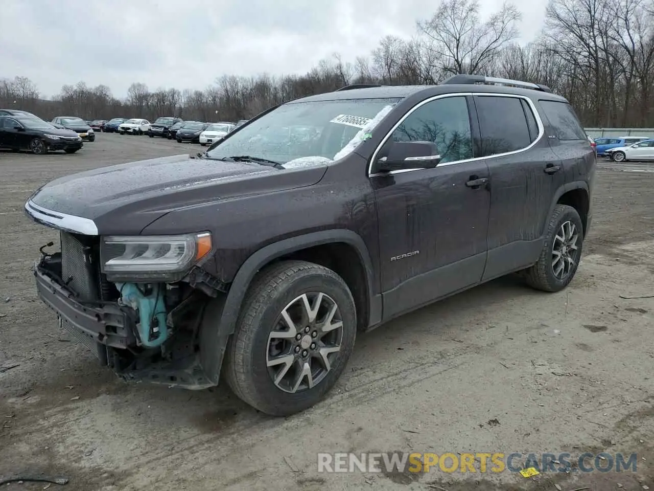 1 Photograph of a damaged car 1GKKNRLS1MZ114350 GMC ACADIA 2021