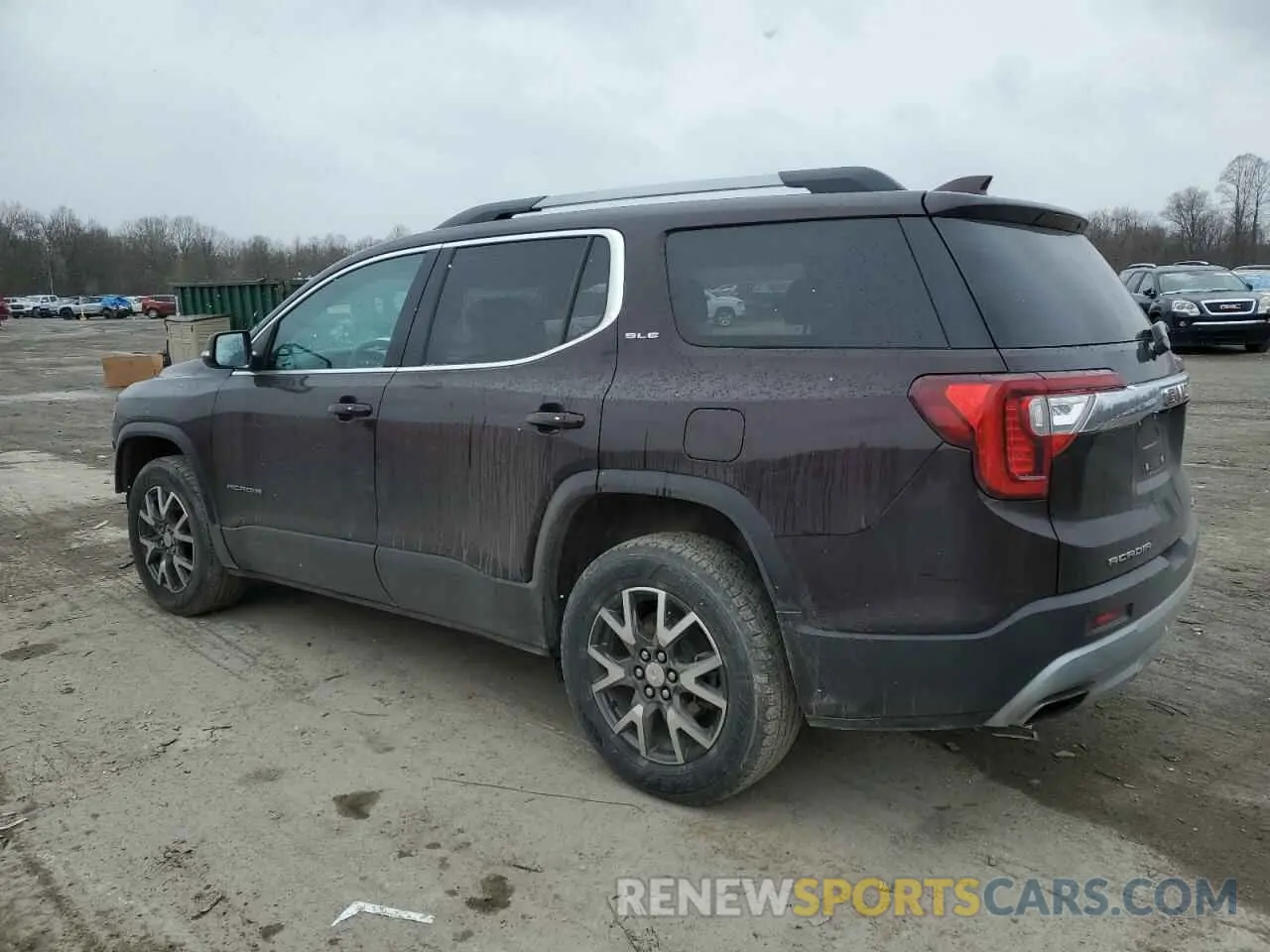 2 Photograph of a damaged car 1GKKNRLS1MZ114350 GMC ACADIA 2021