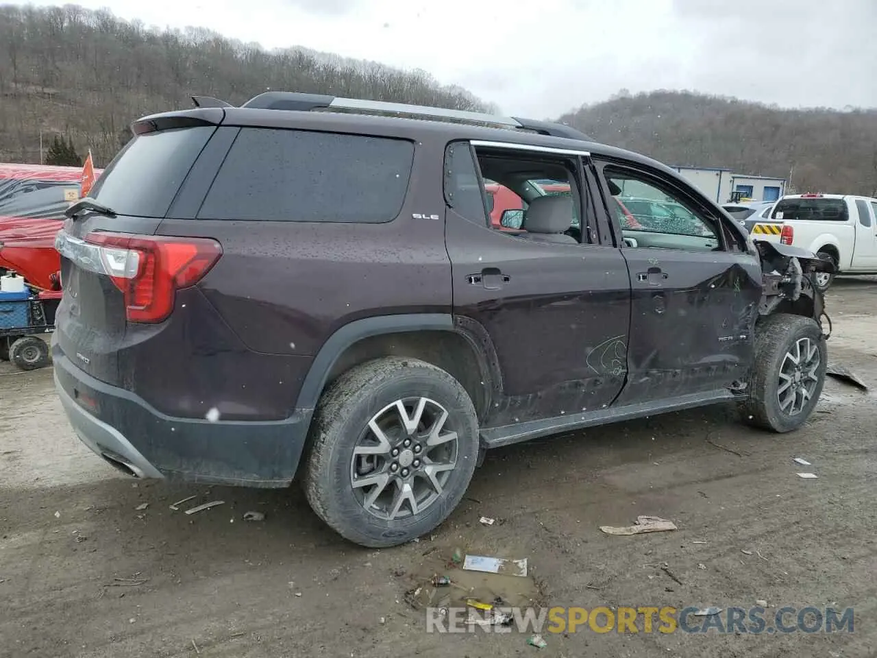 3 Photograph of a damaged car 1GKKNRLS1MZ114350 GMC ACADIA 2021
