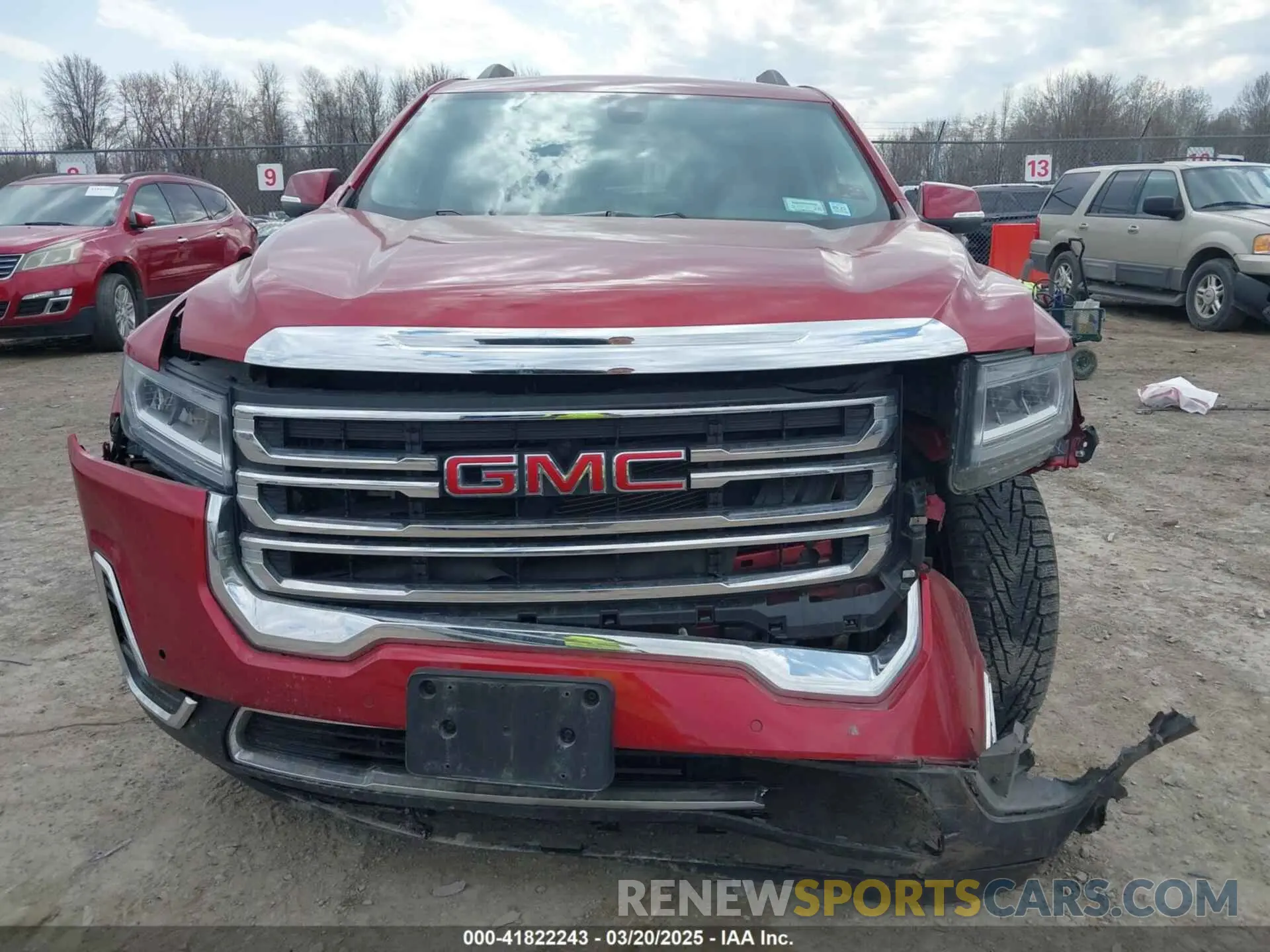 13 Photograph of a damaged car 1GKKNRLS3MZ176171 GMC ACADIA 2021