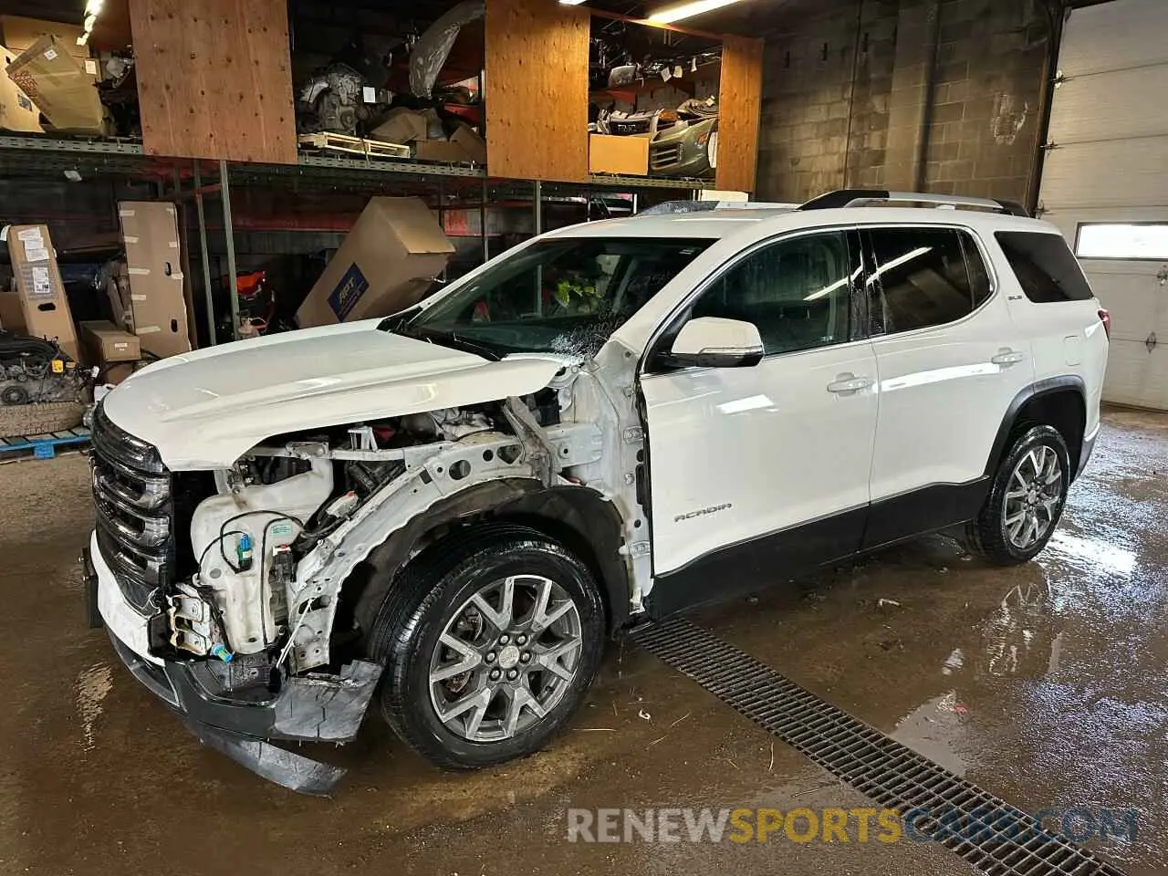 1 Photograph of a damaged car 1GKKNRLSXMZ210235 GMC ACADIA 2021