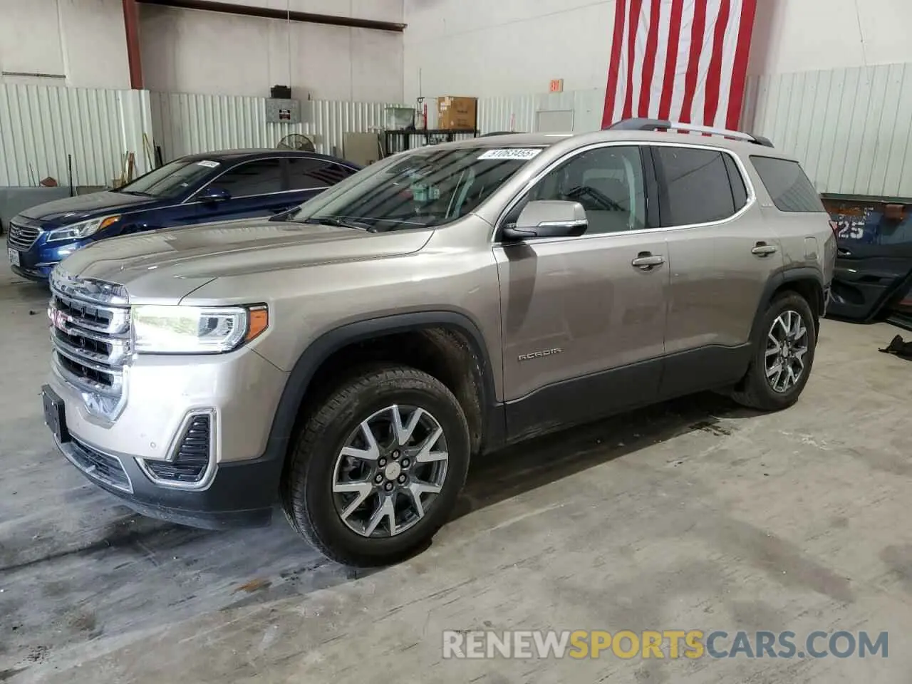 1 Photograph of a damaged car 1GKKNKL4XNZ164058 GMC ACADIA 2022