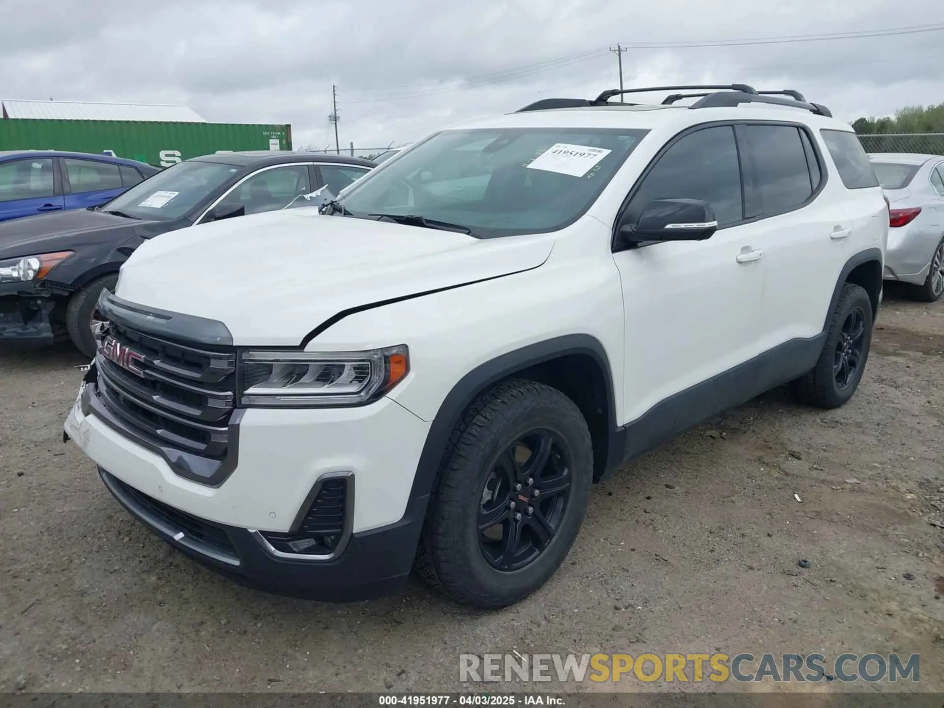 2 Photograph of a damaged car 1GKKNLLS7NZ144869 GMC ACADIA 2022