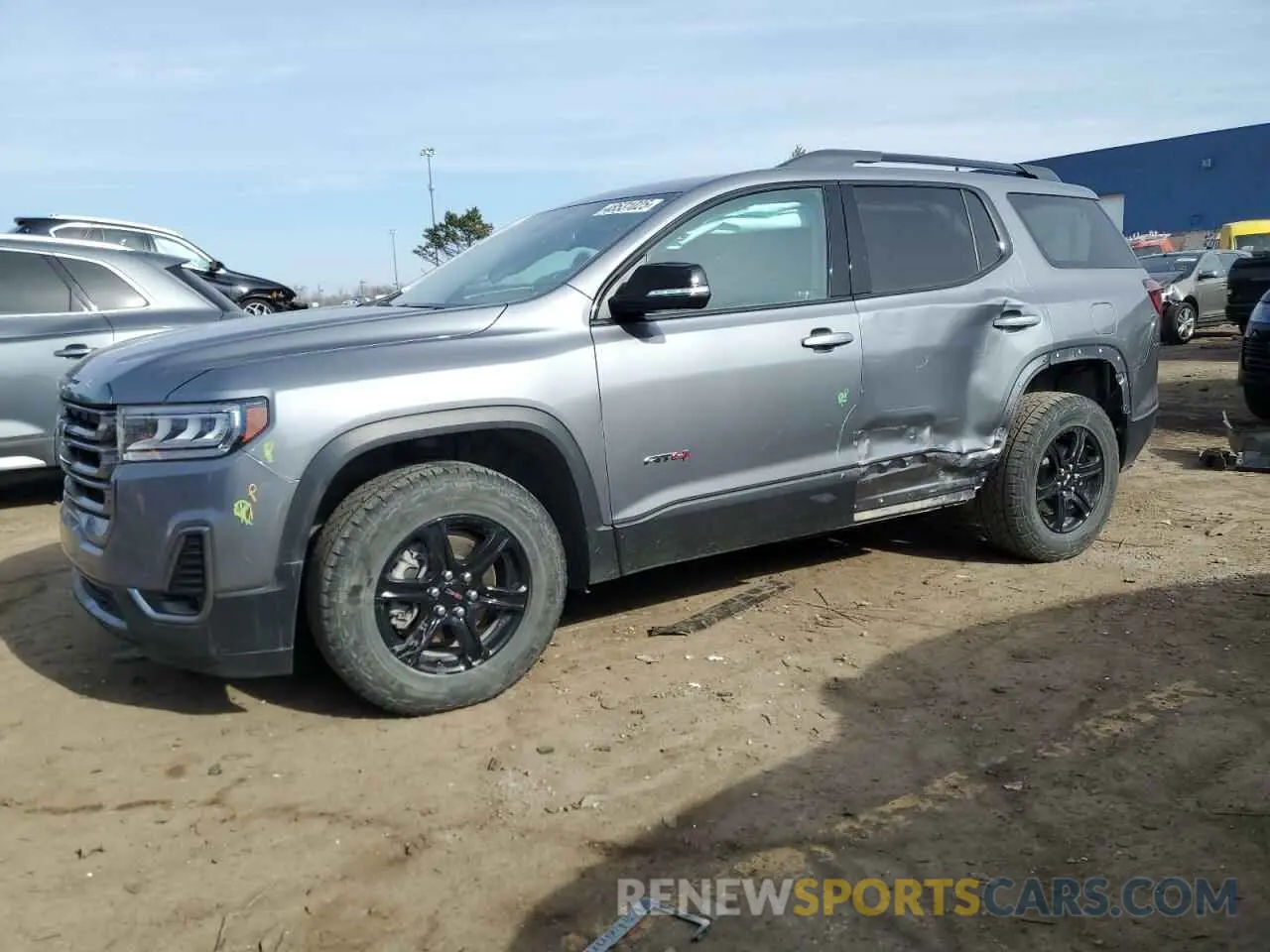 1 Photograph of a damaged car 1GKKNLLSXNZ138581 GMC ACADIA 2022