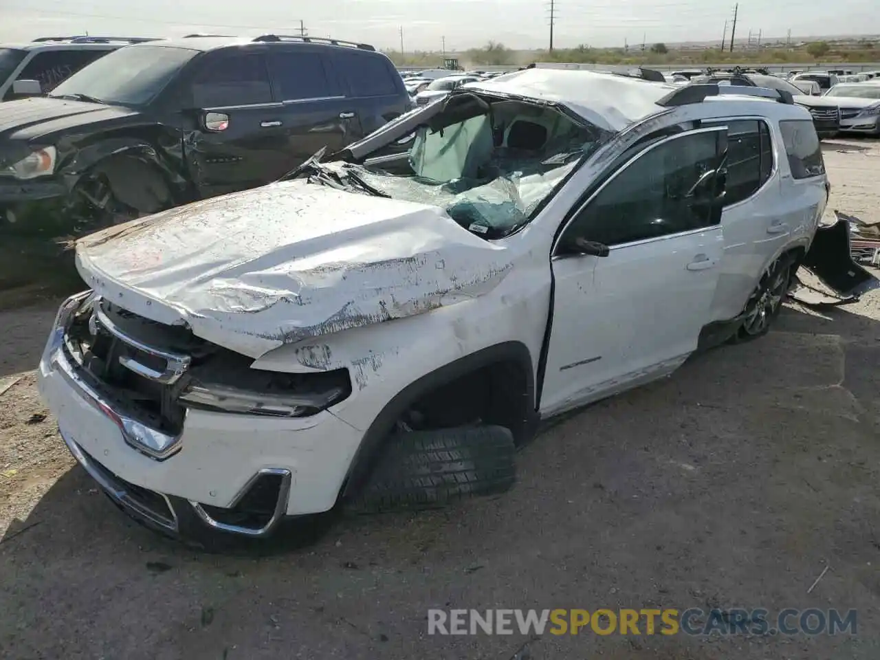 1 Photograph of a damaged car 1GKKNML49NZ162300 GMC ACADIA 2022