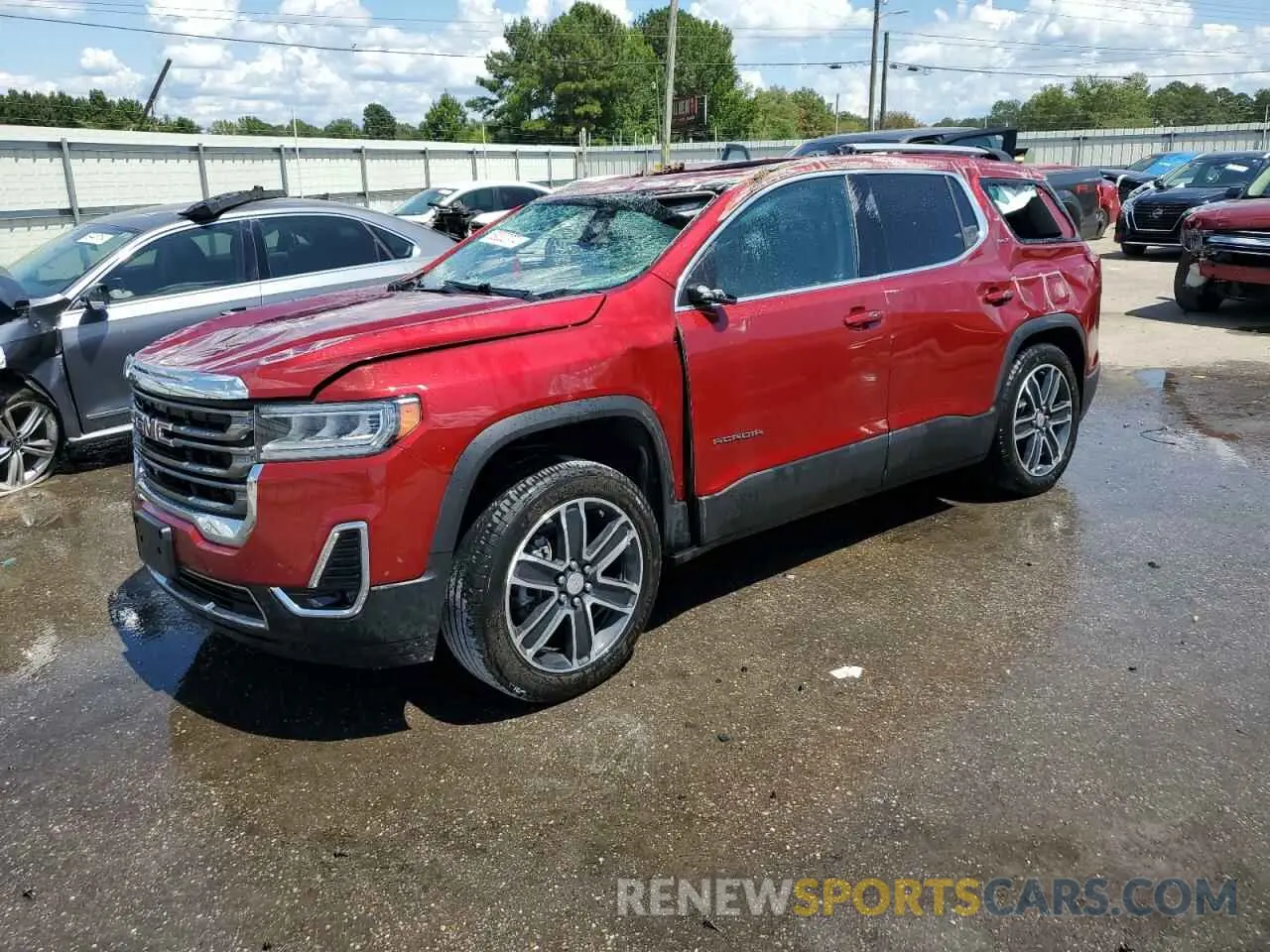 1 Photograph of a damaged car 1GKKNML4XNZ126874 GMC ACADIA 2022