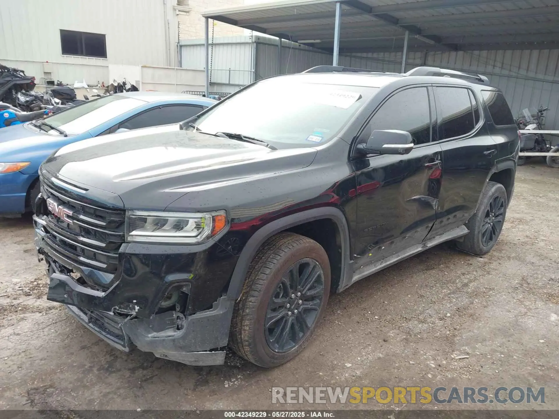 2 Photograph of a damaged car 1GKKNMLS1NZ175069 GMC ACADIA 2022