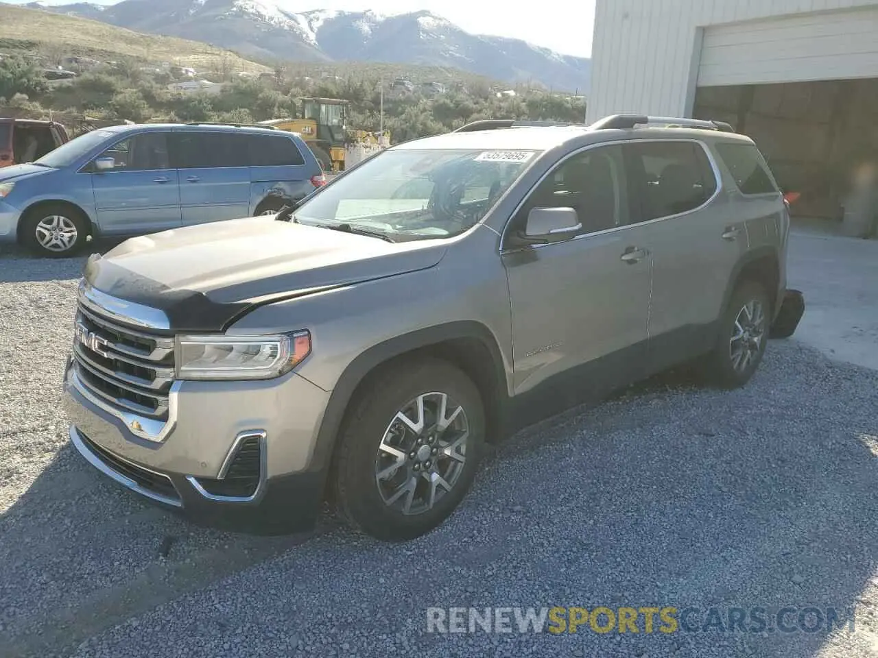1 Photograph of a damaged car 1GKKNRL45NZ166079 GMC ACADIA 2022