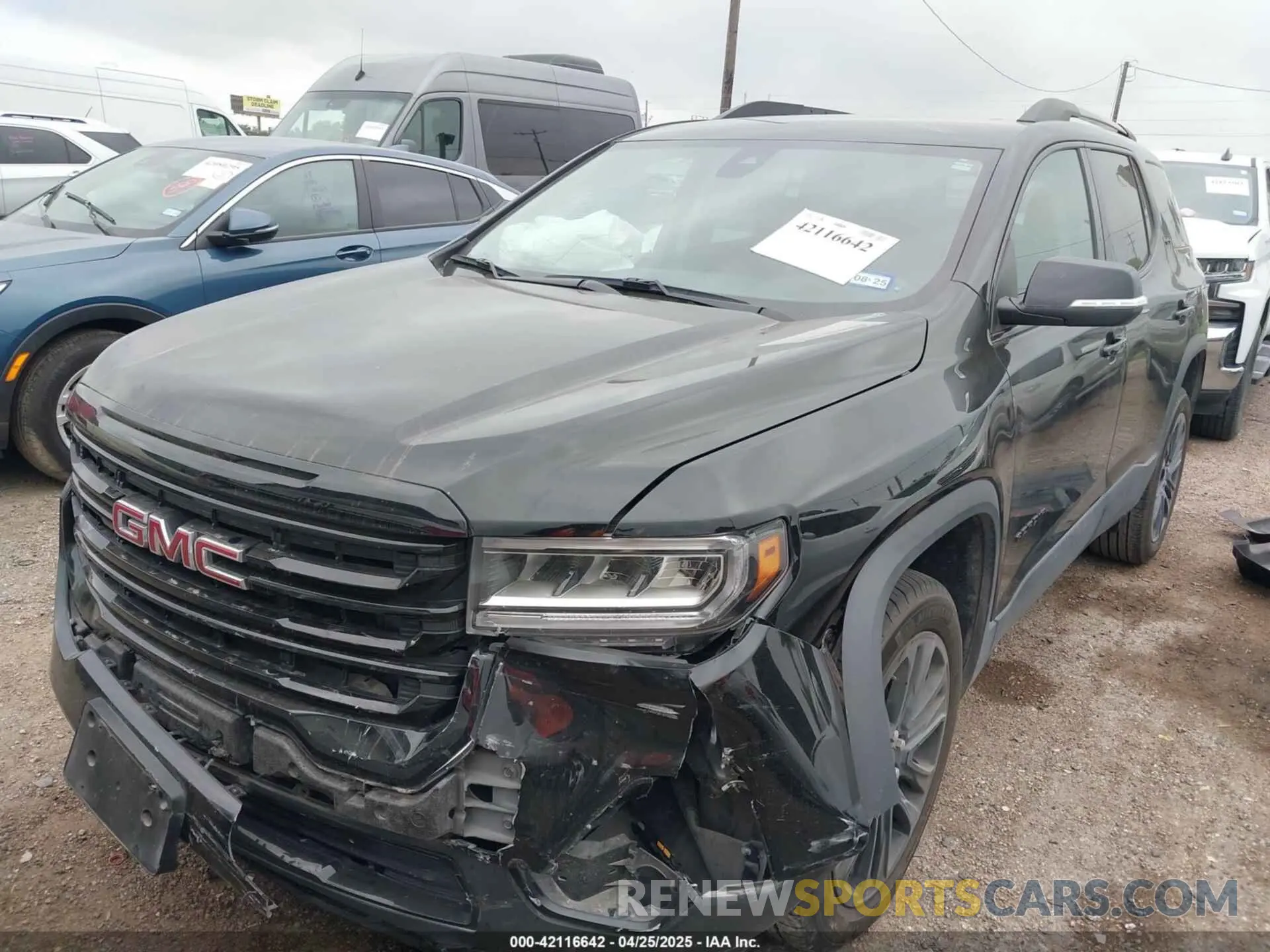 2 Photograph of a damaged car 1GKKNKL42PZ250175 GMC ACADIA 2023