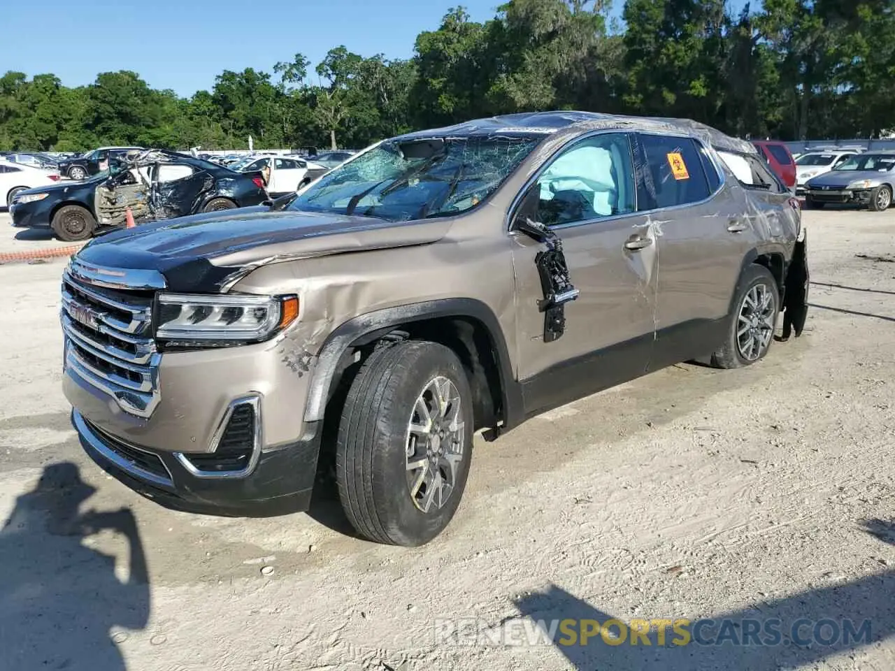 1 Photograph of a damaged car 1GKKNKL44PZ157349 GMC ACADIA 2023