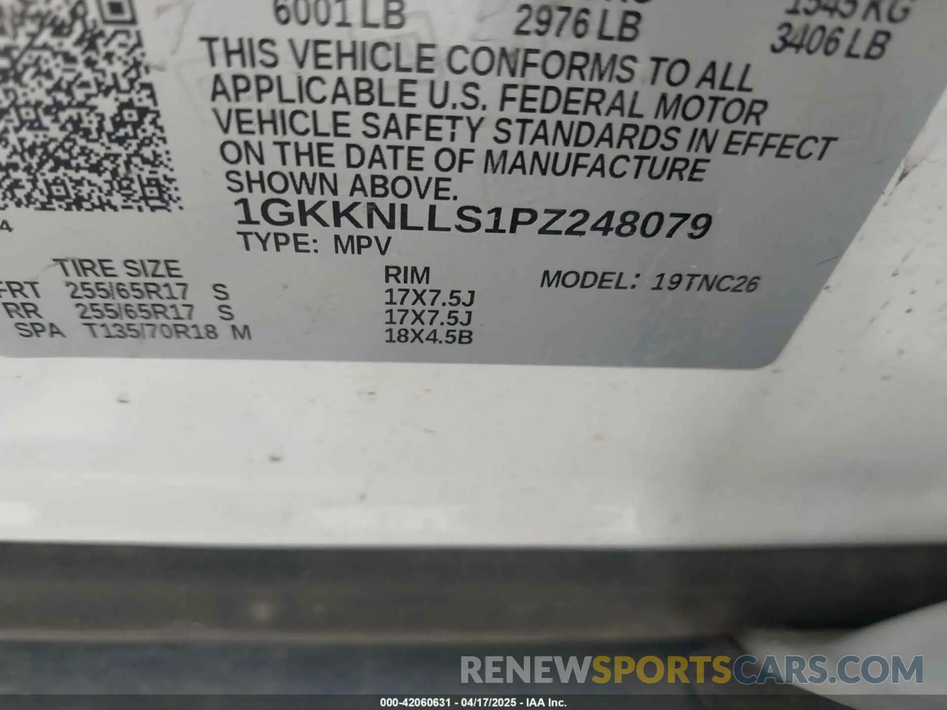 9 Photograph of a damaged car 1GKKNLLS1PZ248079 GMC ACADIA 2023