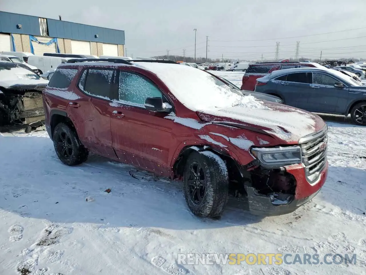 4 Photograph of a damaged car 1GKKNLLS2PZ113144 GMC ACADIA 2023