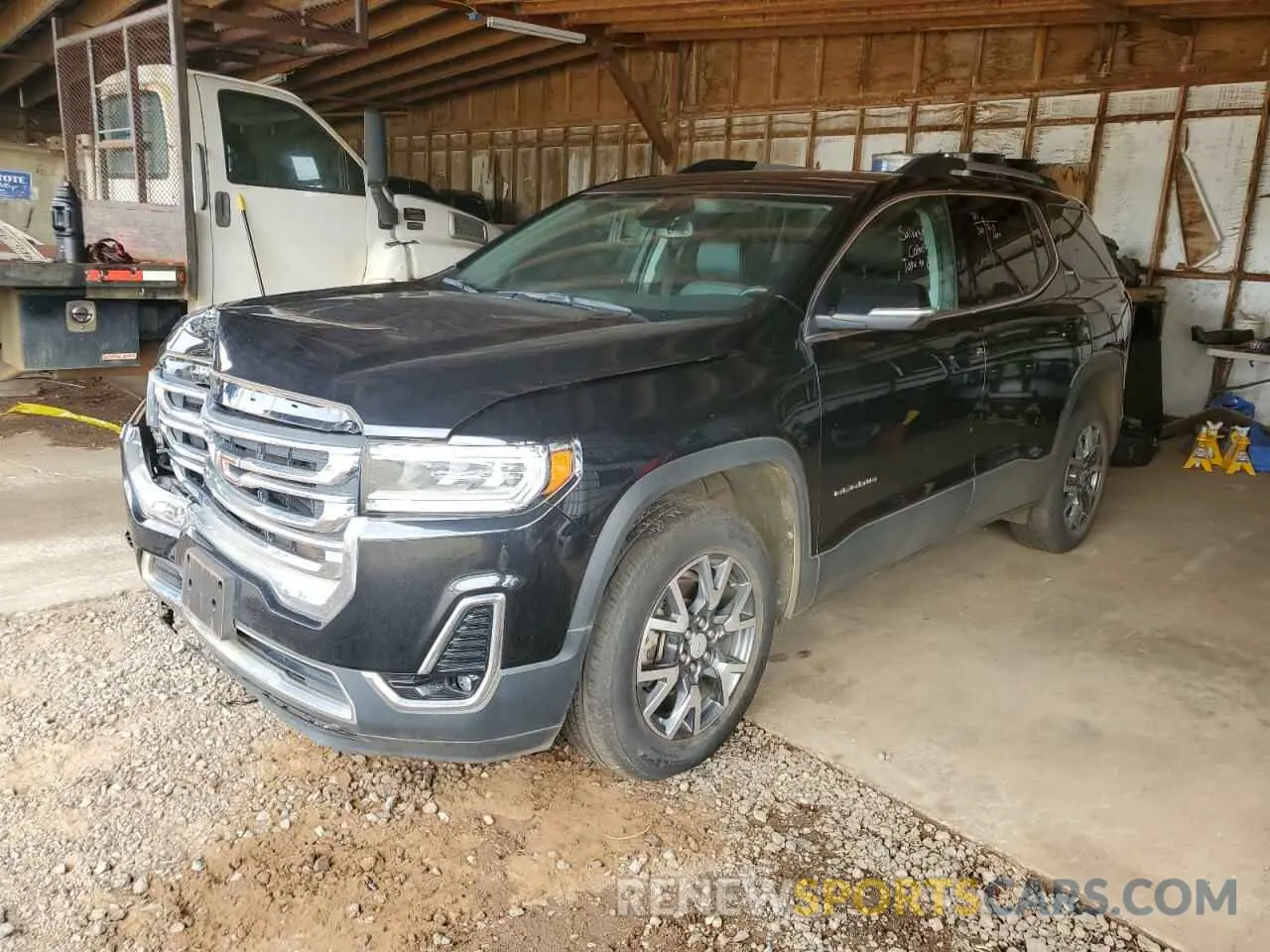 1 Photograph of a damaged car 1GKKNUL48PZ250693 GMC ACADIA 2023