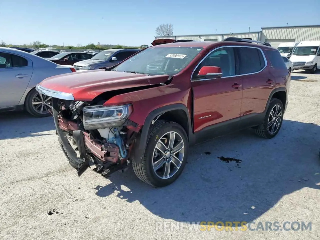 1 Photograph of a damaged car 1GKKNULS3PZ140164 GMC ACADIA 2023
