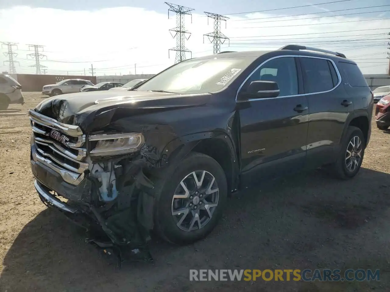1 Photograph of a damaged car 1GKKNULS9PZ253455 GMC ACADIA 2023