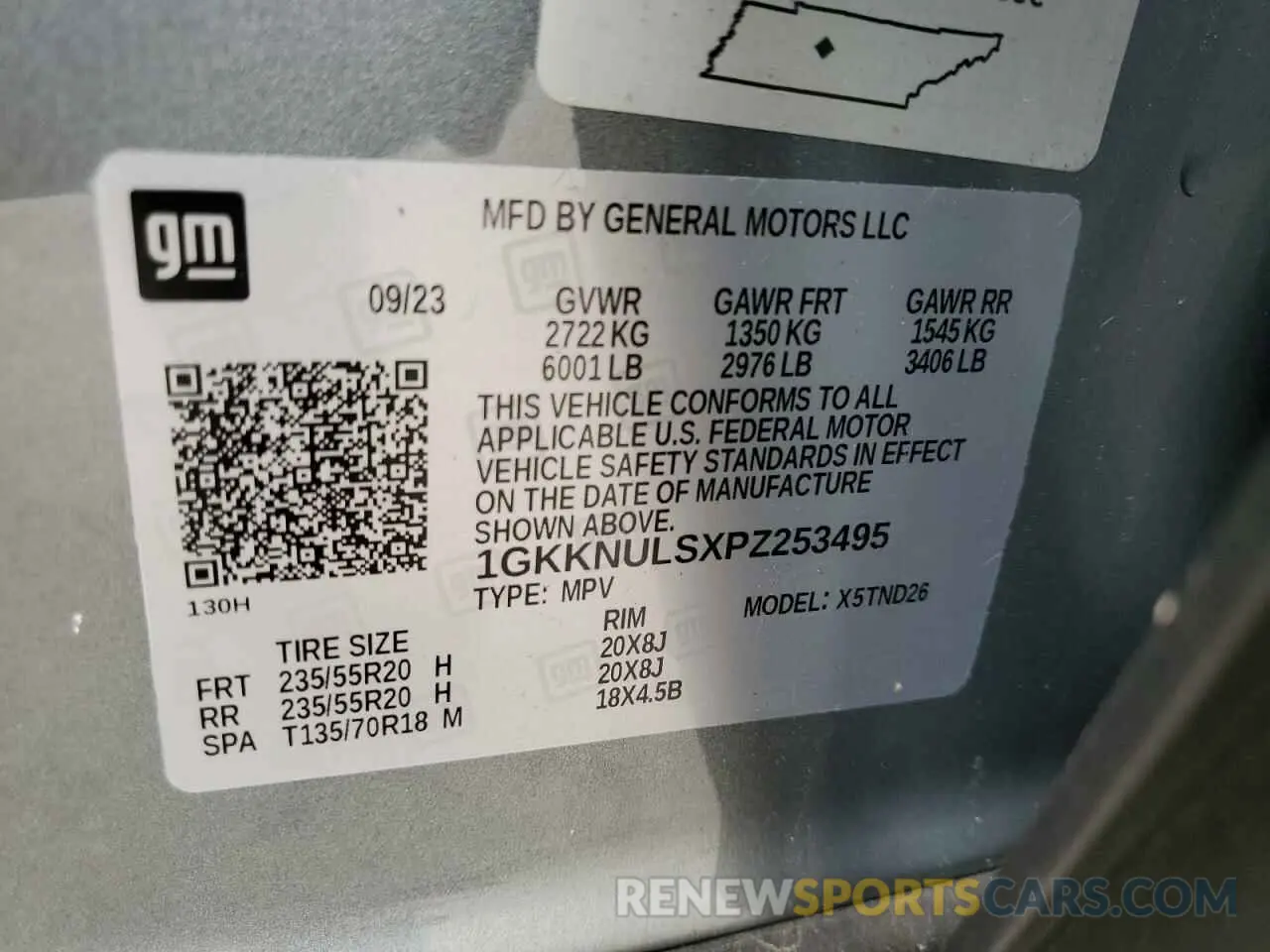 13 Photograph of a damaged car 1GKKNULSXPZ253495 GMC ACADIA 2023