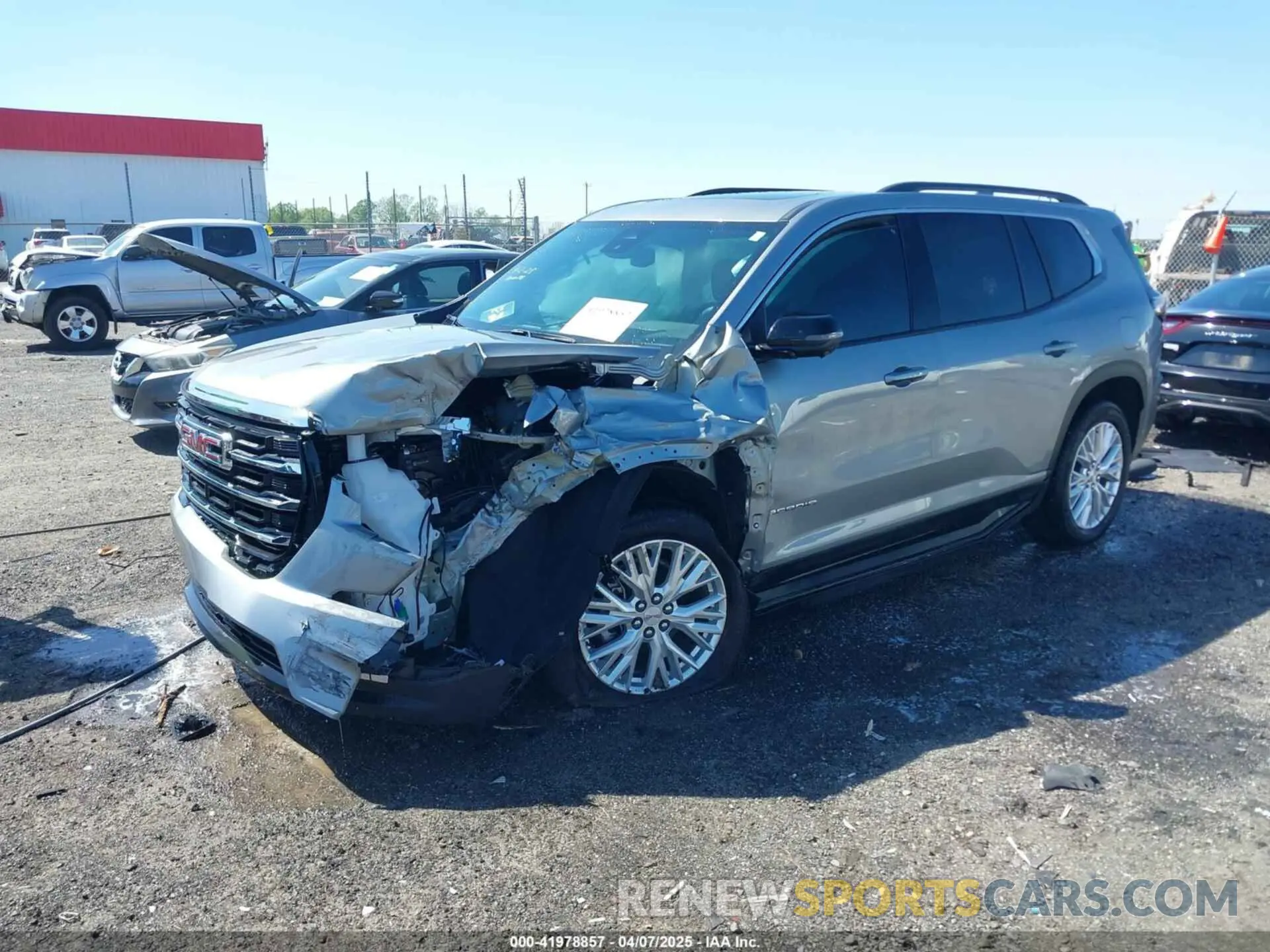 2 Photograph of a damaged car 1GKENNKS5RJ195981 GMC ACADIA 2024