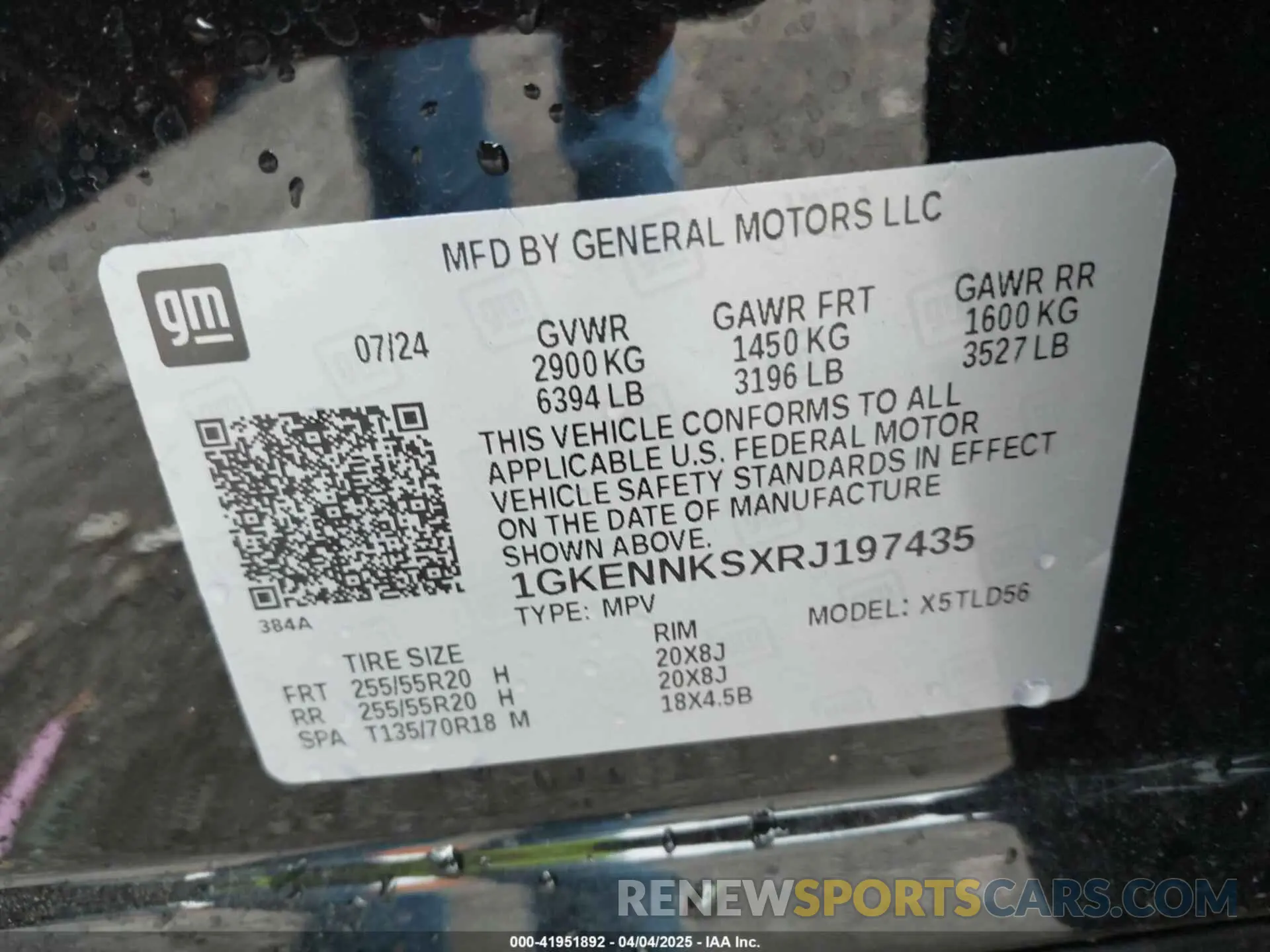 9 Photograph of a damaged car 1GKENNKSXRJ197435 GMC ACADIA 2024