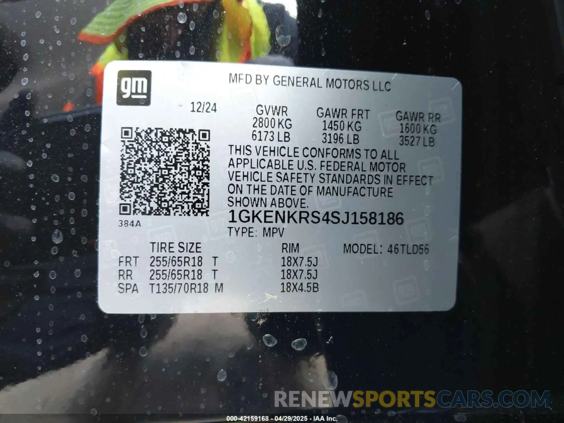 9 Photograph of a damaged car 1GKENKRS4SJ158186 GMC ACADIA 2025